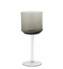 RETRO whitewine glass, smoke