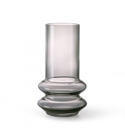 smoked GREY glass vase m