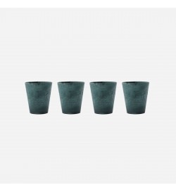 SET 4 Mugs, Serveur, Green