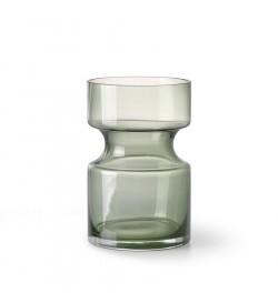 GREEN glass vase m